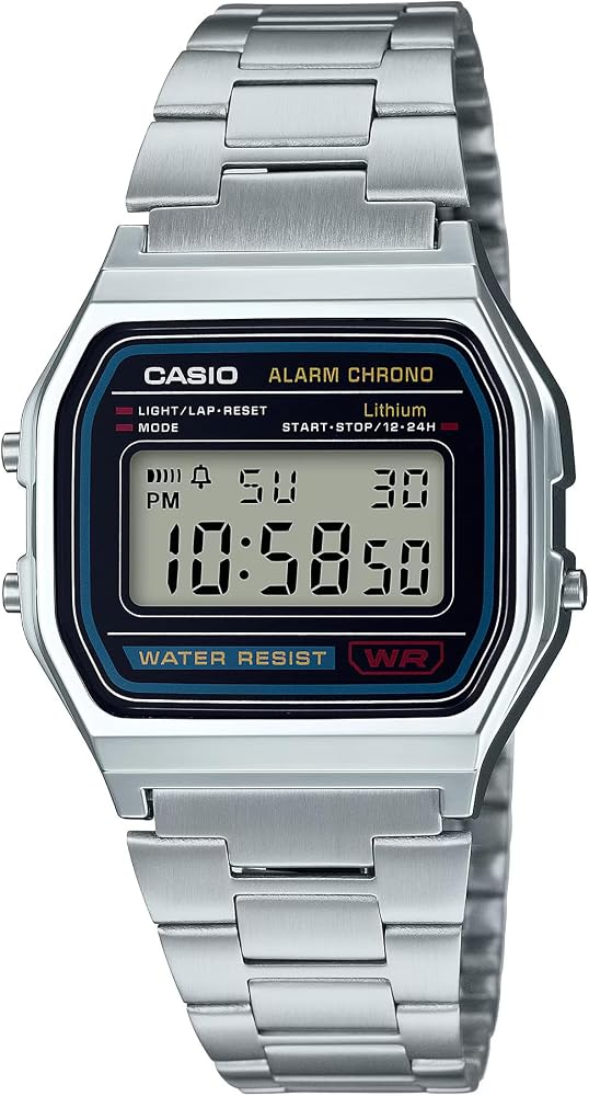 Casio A158WA Series | Unisex Digital Watch | Vintage | WR | 100 SEC Stop Watch | Daily Alarm | Regular Time Keeping: Hour,...