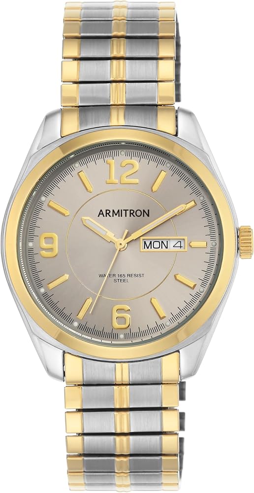 Armitron Men's Day-Date Function Expansion Band Watch, 20-4591