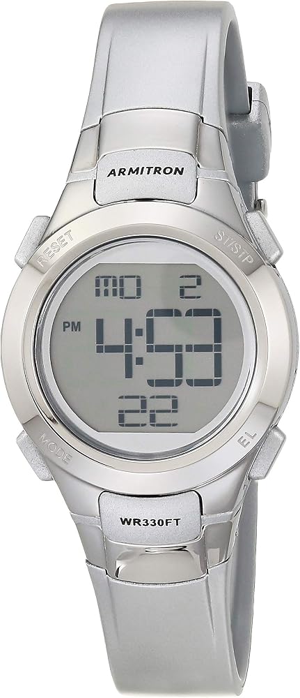 Armitron Sport Women's Digital Chronograph Resin Strap Watch, 45/7012