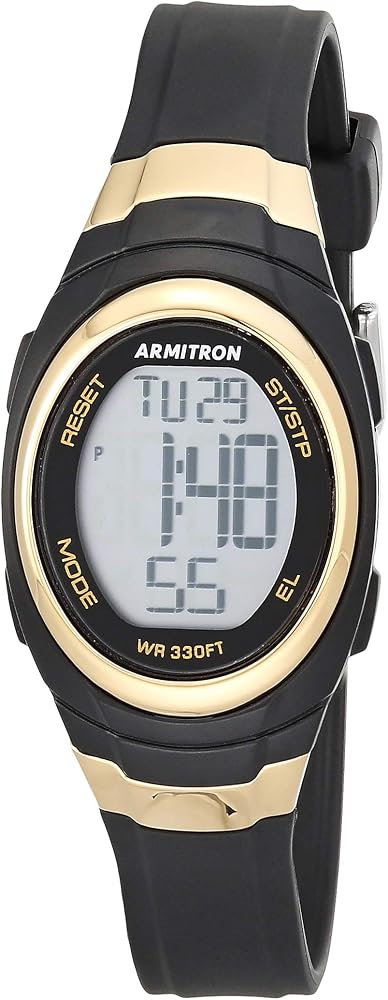 Armitron Sport Women's Digital Chronograph Resin Strap Watch, 45/7034
